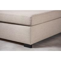 Mitch 3-zits hoekbank links stof - beige