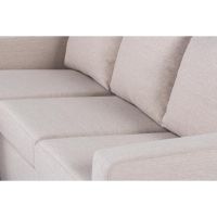 Janis 3-zitsbank L+R stof - beige