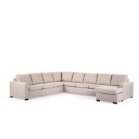 Lolita 7-zits hoekbank L+R, stof - beige