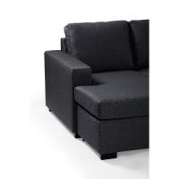 Lolita 7-zits hoekbank L+R, stof - antraciet