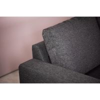 Vurna Dortmund 6-zits hoekbank L+R stof - antraciet