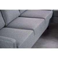 Vurna Dianna 3-zits hoek rechts stof - grijs