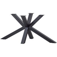 Woood Tablo kruispoot metaal zwart