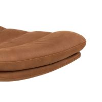 Nøra Ivalo draaistoel | zwart metaal onderstel | stof Kentucky - cognac