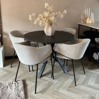 Elza eetkamerstoel boucle