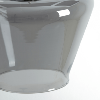 Solly hanglamp Ø30x30 cm antiek brons/smoke glas van het woonmerk Light&Living