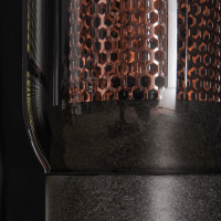 Fraaai Wrexham tafellamp 50 cm staal smoke