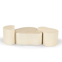 Sandy salontafel organisch 70 cm - beige