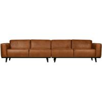 4-zits Bank Statement XL 372 Cm Eco Leer Cognac