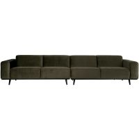 4-zits Bank Statement XL 372 Cm Fluweel