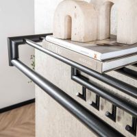 Fraaai Forest kapstok 10 haaks roede ronde buis - donkergrijs mat