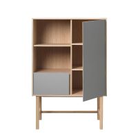 Jao wandkast - 150 cm  - grijs/naturel