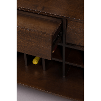 Class wandkast 50x100x100 cm bruin/goud