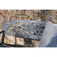 Tuinbank Oxford zwart 127 cm - zwart