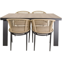 Estoril tuintafel 150x90 cm - beige