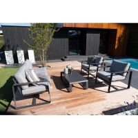 Loungeset Belezza - lichtgrijs