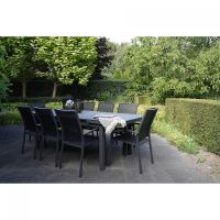 Uittrektafel Baleno nuance 180/240x100 cm - antraciet