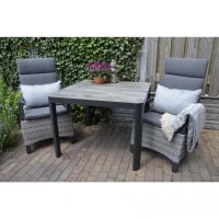 Tuintafel Castilla nuance 100x100 cm - antraciet