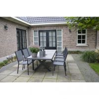 Tuintafel Castilla nuance met kruispoot 243x103 cm - bruin