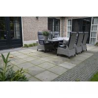 Tuintafel Castilla nuance met kruispoot 243x103 cm - bruin