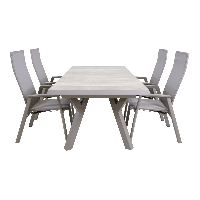 Uittrektafel Castilla Pardo 204/264x102 cm - beige