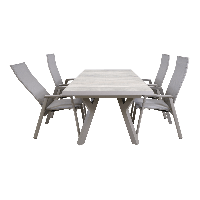 Uittrektafel Castilla Pardo 204/264x102 cm - beige