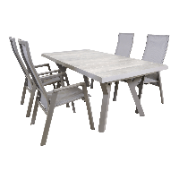 Uittrektafel Castilla Pardo 204/264x102 cm - beige