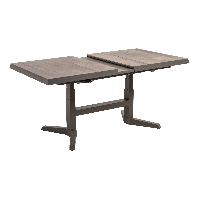 Uittrektafel verstelbaar Castilla Pardo 143/183x88x54/74cm - bruin