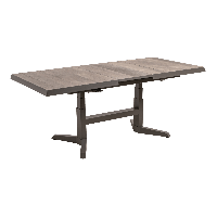 Uittrektafel verstelbaar Castilla Pardo 143/183x88x54/74cm - bruin