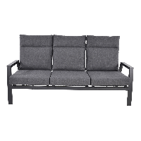 Loungebank Ohio 3-pers - grijs