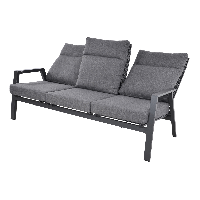 Loungebank Ohio 3-pers - grijs