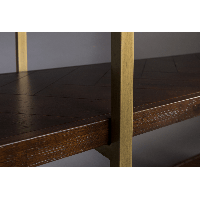 Class wandrek MDF 40x140x146 cm bruin/goud