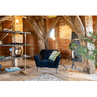 Class wandrek MDF 40x140x146 cm bruin/goud