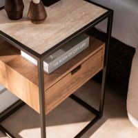 Fraaai Warner nachtkastje keramiek - beige