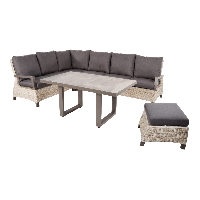 Loungetafel hoog Prato Pardo 140x85 cm - bruin