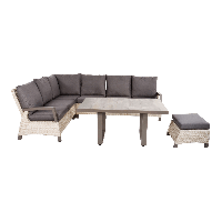 Loungetafel hoog Prato Pardo 140x85 cm - bruin