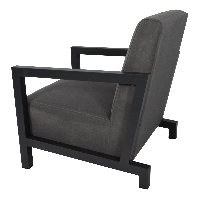 Loungestoel Verona - antraciet