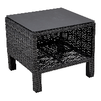 Bijzettafel Soho Forte open 50x50 cm - antraciet