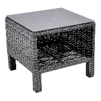 Bijzettafel Soho Forte open 50x50 cm - antraciet