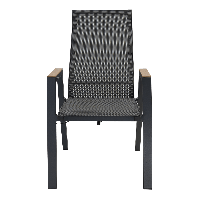 Standenstoel Amir teak nuance - antraciet