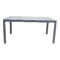 Tuintafel castilla onbonte 160x90 cm - lichtgrijs