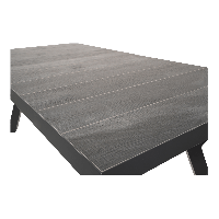 Uittrektafel Castilla nuance 204/264x102 cm - antraciet