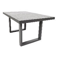 Lounge tafel hoog Prato 2.0 nuance 140x85 cm - antraciet