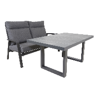 Lounge tafel hoog Prato 2.0 nuance 140x85 cm - antraciet
