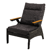 Loungestoel Florence Forte - zwart