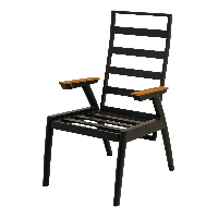 Tuinstoel Florence Alu - zwart