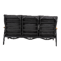 Loungebank Florence Alu - antraciet