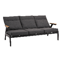 Loungebank Florence Alu - antraciet