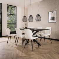 Varadero eetkamerstoel bouclé van het woonmerk Fraaai