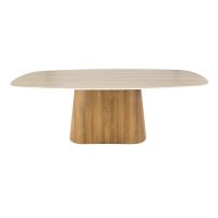 Fraaai Dexter eettafel Deens ovaal 215 cm keramiek - beige